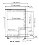 Turbo Air TGF-5SD-N Super Deluxe Glass Merchandiser-Counter Top