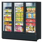 Turbo Air TGF-72SDH-N 78.00'' 62.2 cu. ft. 3 Section White Glass Door Merchandiser Freezer