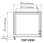 Turbo Air TGM-10SD-N6 25.75'' White 1 Section Swing Refrigerated Glass Door Merchandiser