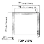 Turbo Air TGM-12SD-N6 25.75'' Black 1 Section Swing Refrigerated Glass Door Merchandiser