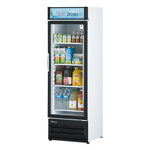 Turbo Air TGM-14RV-N6 23.62'' Black 1 Section Swing Refrigerated Glass Door Merchandiser