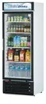 Turbo Air TGM-22RV(B)-N6 28.75'' Black 1 Section Swing Refrigerated Glass Door Merchandiser