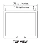 Turbo Air TGM-35SDH-N 39.5'' White 2 Section Swing Refrigerated Glass Door Merchandiser