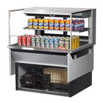 Turbo Air TOM-36L-UFD-S-2SI-N Drop-In Horizontal Open Display Case