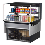 Turbo Air TOM-36L-UFD-W(B)-2SI-N Drop-In Horizontal Open Display Case