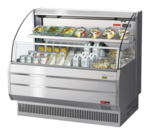 Turbo Air TOM-50LS-N 50.75'' Stainless Steel Horizontal Air Curtain Open Display Merchandiser with 3 Shelves