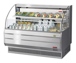 Turbo Air TOM-60LS-N 63.25'' Stainless Steel Horizontal Air Curtain Open Display Merchandiser with 1 Shef