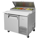 Turbo Air TPR-44SD-N 44'' 1 Door Counter Height Refrigerated Pizza Prep Table