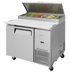 Turbo Air TPR-44SD-N 44'' 1 Door Counter Height Refrigerated Pizza Prep Table