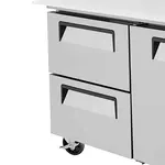 Turbo Air TPR-93SD-D2-N drawers with recessed handles