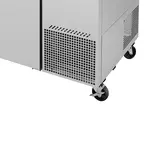 Turbo Air TPR-93SD-D2-N 93.38'' 2 Door 2 Drawer Counter Height Refrigerated Pizza Prep Table