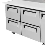 Turbo Air TPR-93SD-D4-N (4) drawers with recessed handles
