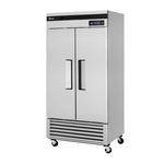 Turbo Air TSR-35SD-N6 39.5'' 29 cu. ft. Bottom Mounted 2 Section Solid Door Reach-In Refrigerator