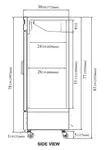 Turbo Air TSR-72GSD-N 81.88'' Silver 3 Section Swing Refrigerated Glass Door Merchandiser