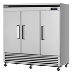 Turbo Air TSR-72SD-N 81.88'' 64.1 cu. ft. Bottom Mounted 3 Section Solid Door Reach-In Refrigerator