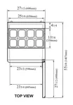 Turbo Air TST-28SD-N 27.5'' 1 Door Counter Height Refrigerated Sandwich / Salad Prep Table with Standard Top