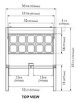 Turbo Air TST-36SD-N6 36.38'' 2 Door Counter Height Refrigerated Sandwich / Salad Prep Table with Standard Top