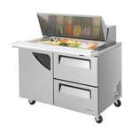 Turbo Air TST-48SD-18-D2-N Refrigerated Counter, Mega Top Sandwich / Salad Unit