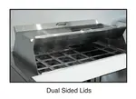 Turbo Air TST-48SD-18-N-DS 48.25'' 2 Door Counter Height Mega Top Refrigerated Sandwich / Salad Prep Table