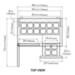 Turbo Air TST-48SD-D2-N 48.25'' 1 Door 2 Drawer Counter Height Refrigerated Sandwich / Salad Prep Table with Standard Top