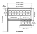 Turbo Air TST-60SD-D2-N 60.25'' 2 Door 2 Drawer Counter Height Refrigerated Sandwich / Salad Prep Table with Standard Top