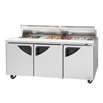 Turbo Air TST-72SD-N-CL Super Deluxe Sandwich/Salad Unit with Clear Lid