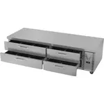 Victory Refrigeration CBR84HC 84" 4 Drawer Refrigerated Chef Base with Marine Edge Top - 115 Volts