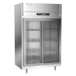Victory Refrigeration DRS-2D-S1-LD-HC 52.13'' 46.5 cu. ft. Top Mounted 2 Section Glass Door Reach-In Refrigerator