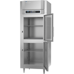 Victory Refrigeration FS-1D-S1-EW-HG-HC 31.25'' 24.4 cu. ft. Top Mounted 1 Section Glass Half Door Reach-In Freezer