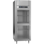 Victory Refrigeration FSA-1D-S1-EW-HG-HC 31.25'' 24.4 cu. ft. Top Mounted 1 Section Glass Half Door Reach-In Freezer