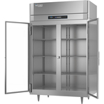 Victory Refrigeration FSA-2D-S1-G-HC 52.13'' 2 Section Glass Door Reach-In Freezer