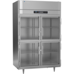 Victory Refrigeration FSA-2D-S1-HG-HC 52.13'' 46.5 cu. ft. Top Mounted 2 Section Glass Half Door Reach-In Freezer