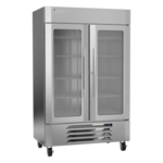 Victory Refrigeration LSF49HC-1 51.94'' 46.1 cu. ft. 2 Section Silver Glass Door Merchandiser Freezer