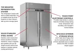 Victory Refrigeration RSA-2D-S1-HC 52.13'' 44.57 cu. ft. Top Mounted 2 Section Solid Door Reach-In Refrigerator