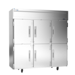 Victory Refrigeration VEFSA-3D-HD-HC 78.00'' 69.1 cu. ft. Top Mounted 3 Section Solid Door Reach-In Freezer