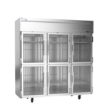 Victory Refrigeration VEFSA-3D-HG-HC 78.00'' 69.1 cu. ft. Top Mounted 3 Section Glass Door Reach-In Freezer