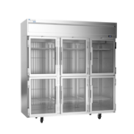 Victory Refrigeration VERSA-3D-HG-HC 78.00'' 71.52 cu. ft. Top Mounted 3 Section Glass Half Door Reach-In Refrigerator