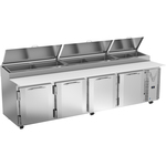 Victory Refrigeration VPP119HC 119.00'' 4 Door Counter Height Refrigerated Pizza Prep Table