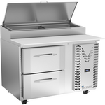 Victory Refrigeration VPPD46HC-2 46.00'' 2 Drawer Counter Height Refrigerated Pizza Prep Table