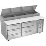 Victory Refrigeration VPPD72HC-6 Pizza Prep Table