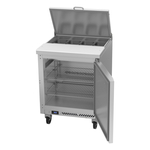 Victory Refrigeration VSP27HC-08 27.00'' 1 Door Counter Height Refrigerated Sandwich / Salad Prep Table with Standard Top