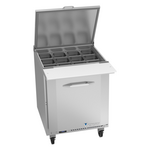 Victory Refrigeration VSP27HC-12B 27.00'' 1 Door Counter Height Mega Top Refrigerated Sandwich / Salad Prep Table