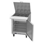 Victory Refrigeration VSP27HC-12B 27.00'' 1 Door Counter Height Mega Top Refrigerated Sandwich / Salad Prep Table