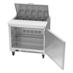 Victory Refrigeration VSP36HC-10 36.00'' 1 Door Counter Height Refrigerated Sandwich / Salad Prep Table with Standard Top