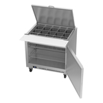 Victory Refrigeration VSP36HC-15B 36.00'' 1 Door Counter Height Mega Top Refrigerated Sandwich / Salad Prep Table