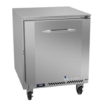 Victory Refrigeration VUR27HC 27'' 1 Section Undercounter Refrigerator with 1 Right Hinged Solid Door and Side / Rear Breathing Compressor
