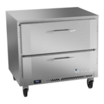 Victory Refrigeration VURD36HC-2 36'' 1 Section Undercounter Refrigerator with 2 Drawers and Side / Rear Breathing Compressor