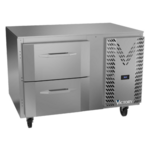 Victory Refrigeration VURD46HC-2 46.13'' 1 Section Undercounter Refrigerator with 2 Drawers and Side / Rear Breathing Compressor