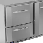 Self-closing drawers