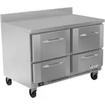 Victory Refrigeration VWFD48HC-4 48.00'' 4 Drawer Counter Height Worktop Freezer with Front Breathing Compressor - 11.04 cu. ft.